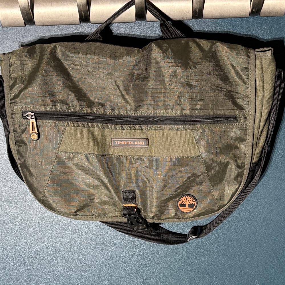 Timberland Khaki Green Messenger Bag